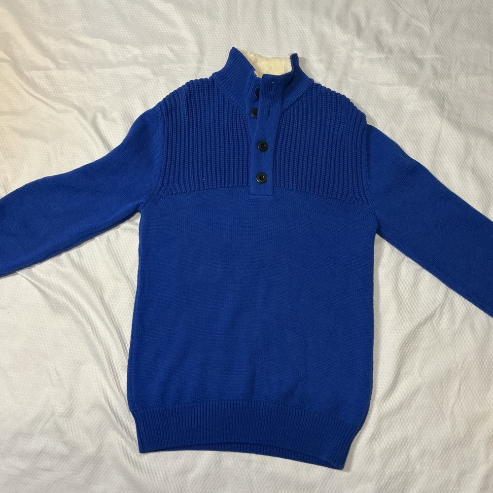 Elegant Royal Blue Turtleneck Sweater for Men